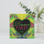 Uitnodigingen van Tropische Summer Love Dinner Par (Staand voorkant)