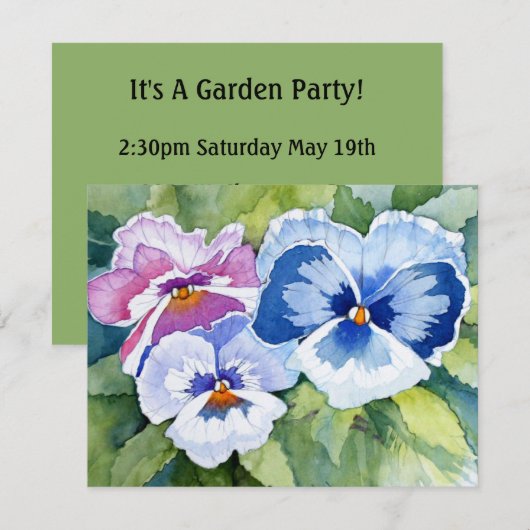 Uitnodigingen van tuinbouwbedrijven (Voorkant / Achterkant)