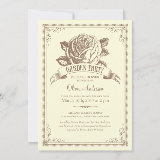 Uitnodigingen van  tuinbouwbedrijven voor meerdere (Voorkant)