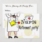 Uitnodigingen van uittredingspartijen bij verpleeg (Voorkant / Achterkant)