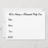 Uitnodigingen van uittredingspartijen bij verpleeg (Achterkant)