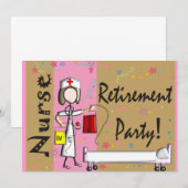 Uitnodigingen van uittredingspartijen bij verpleeg (Voorkant / Achterkant)