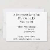 Uitnodigingen van uittredingspartijen bij verpleeg (Achterkant)