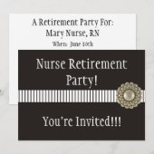 Uitnodigingen van uittredingspartijen bij verpleeg (Voorkant / Achterkant)