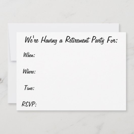 Uitnodigingen van uittredingspartijen bij verpleeg (Achterkant)