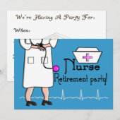 Uitnodigingen van uittredingspartijen bij verpleeg (Voorkant / Achterkant)