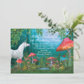 Uitnodigingen van Unicorn Party (Staand voorkant)