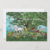 Uitnodigingen van Unicorn Party (Achterkant)