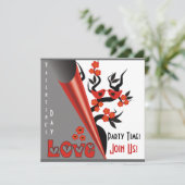 Uitnodigingen van Valentijnsdag Party (Staand voorkant)