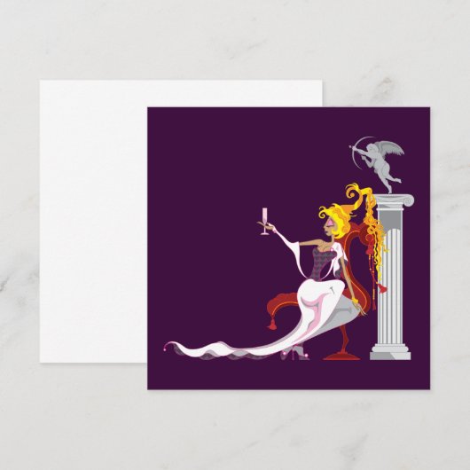 Uitnodigingen van Venus en Eros (Voorkant / Achterkant)