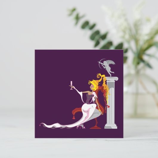 Uitnodigingen van Venus en Eros (Staand voorkant)