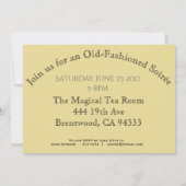 Uitnodigingen van Victoriaans partijen bij het ver (Achterkant)