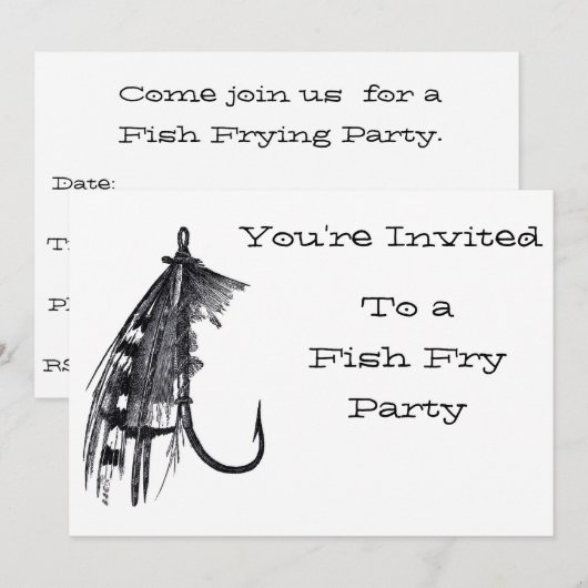 Uitnodigingen van  viskwekerijen (Voorkant / Achterkant)