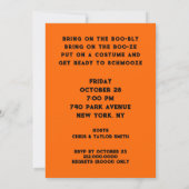 Uitnodigingen van volwassen Halloween-partijen (Achterkant)