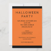 Uitnodigingen van volwassen Halloween-partijen (Achterkant)