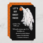 Uitnodigingen van volwassen Halloween-partijen (Voorkant / Achterkant)