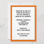 Uitnodigingen van volwassen Halloween-partijen (Achterkant)