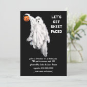 Uitnodigingen van volwassen Halloween-partijen (Staand voorkant)