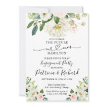 Uitnodigingen van waterverf Engagement Party