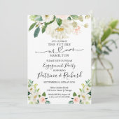 Uitnodigingen van waterverf Engagement Party (Staand voorkant)