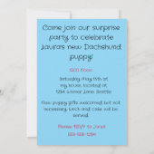 Uitnodigingen van WEENIE MAMA Dachshund Party (Achterkant)