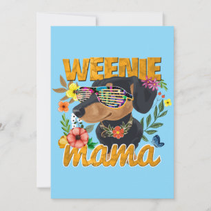 Uitnodigingen van WEENIE MAMA Dachshund Party