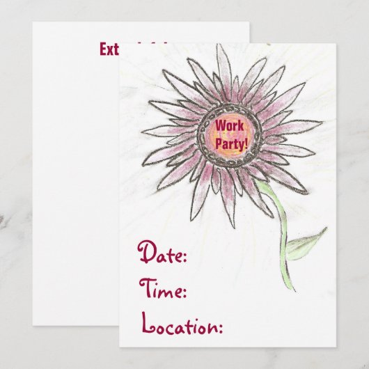 Uitnodigingen van werkgroepen (Voorkant / Achterkant)