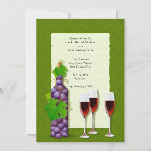 Uitnodigingen van wijnpartijen (Voorkant)