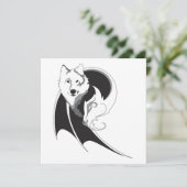 Uitnodigingen van Wolf en Dragon (Staand voorkant)