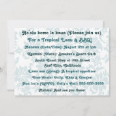 Uitnodigingen van Woody Wave Luau (Achterkant)