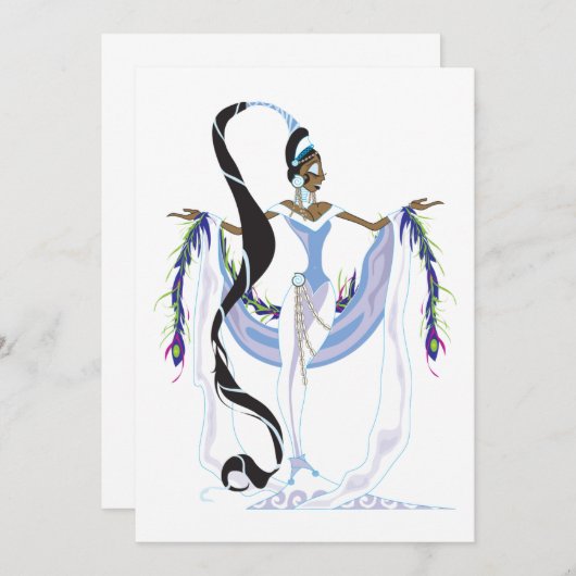 Uitnodigingen van Yemaya Divina (Voorkant / Achterkant)