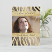 Uitnodigingen van Zebra/Afstuderen (Staand voorkant)