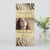 Uitnodigingen van  Zebra/Afstuderen (Staand voorkant)