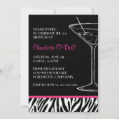 Uitnodigingen van Zebra Print Party (Voorkant)