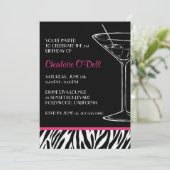 Uitnodigingen van Zebra Print Party (Staand voorkant)