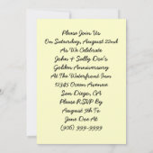  uitnodigingen Verloving Jubileum (Achterkant)