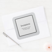 Uitnodigingen Vierkante Sticker (Envelop)