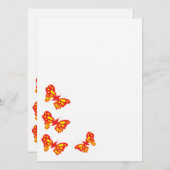 Uitnodigingen/Vlinders Kaart (Voorkant / Achterkant)