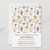 Uitnodigingen voor 100ste verjaardag Cocktail Patr (Voorkant)