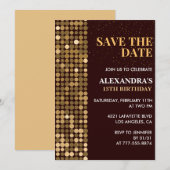 Uitnodigingen voor 13e verjaardag Save the date Go (Voorkant / Achterkant)