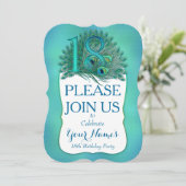 Uitnodigingen voor 18e verjaardag (Staand voorkant)