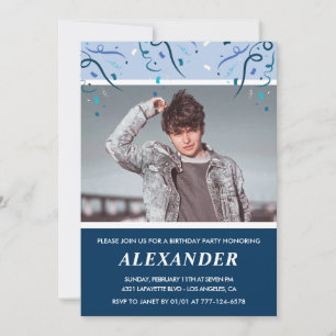 Uitnodigingen voor 18e verjaardag van mannen Foto 