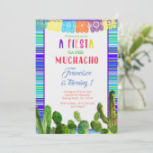 Uitnodigingen voor 1 Mexicaanse verjaardag (Staand voorkant)