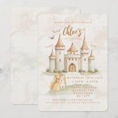 Uitnodigingen voor 1e verjaardag van prinses betov (Voorkant / Achterkant)