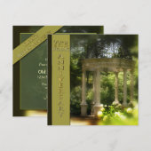 Uitnodigingen voor 20-jarig huwelijksfeest - Tuinp (Voorkant / Achterkant)