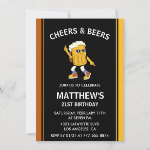 Uitnodigingen voor 21ste verjaardag Proost en Bier