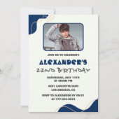 Uitnodigingen voor 22e verjaardag Mannen Navy Eenv (Voorkant)