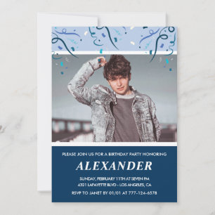 Uitnodigingen voor 22e verjaardag voor mannen Foto