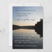 Uitnodigingen voor 25-jarig huwelijksjubileumfeest (Achterkant)