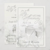 Uitnodigingen voor 25-jarig jubileumfeest - Gepers (Voorkant / Achterkant)